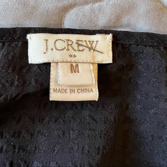 J.crew woman’s black blouse, long sleeves, size M - Picture 8 of 10